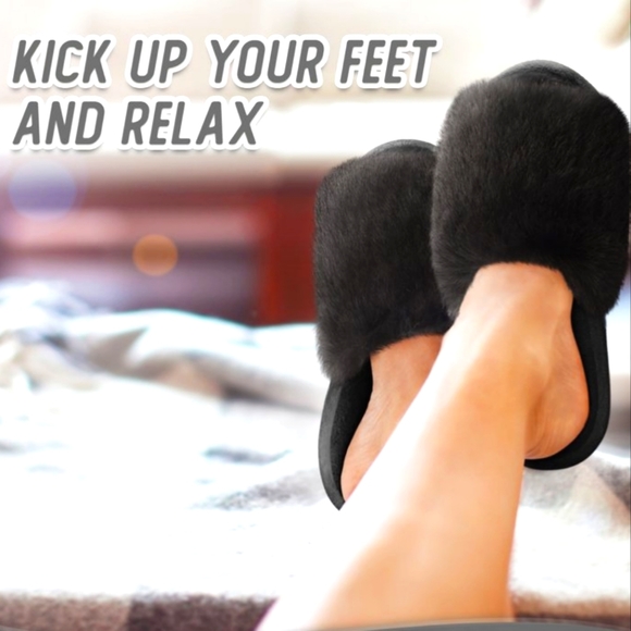 Nine West Fushia Fluffy Fur Slippers NWT - Picture 11 of 14